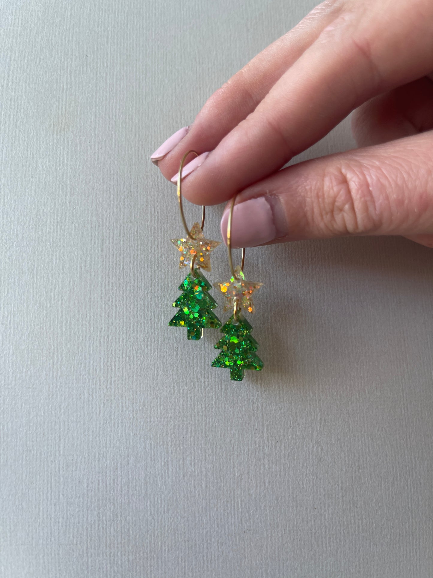Mini Christmas Tree Hoop