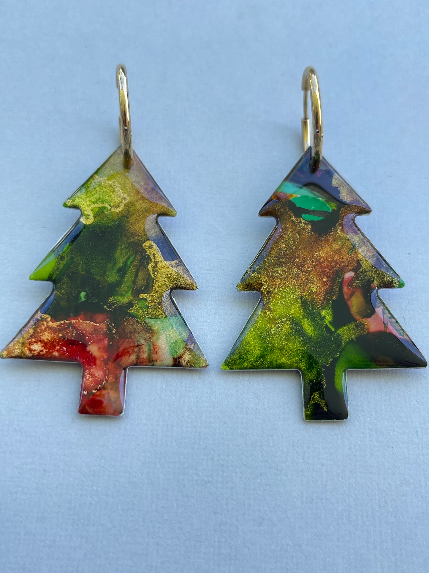 Christmas Tree Dangle - Christmas Marble