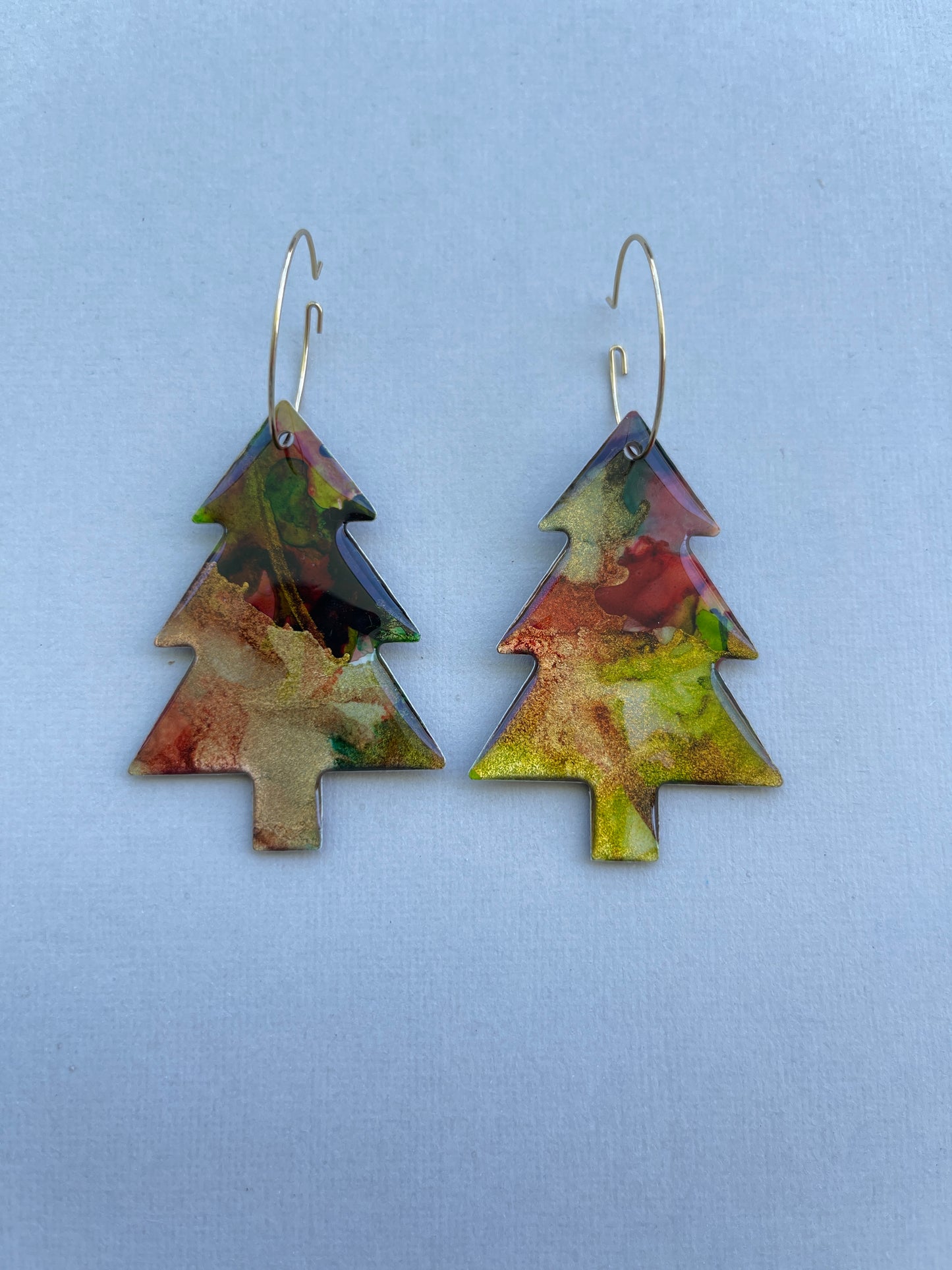 Christmas Tree Dangle - Christmas Marble