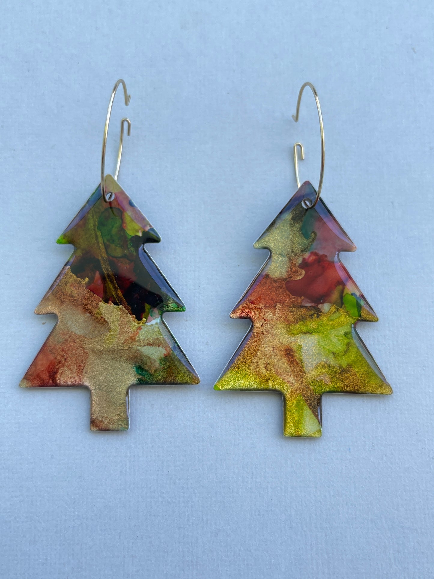 Christmas Tree Dangle - Christmas Marble