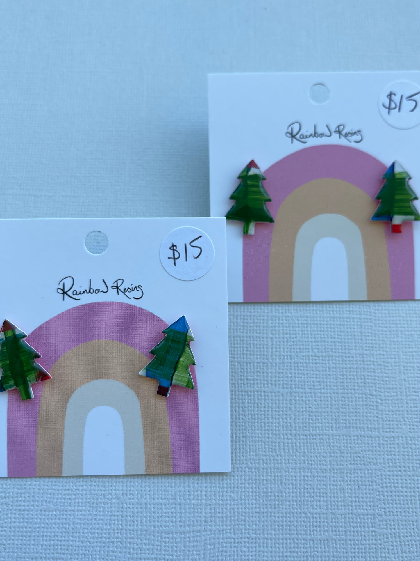 Christmas Tree Stud - Tartan