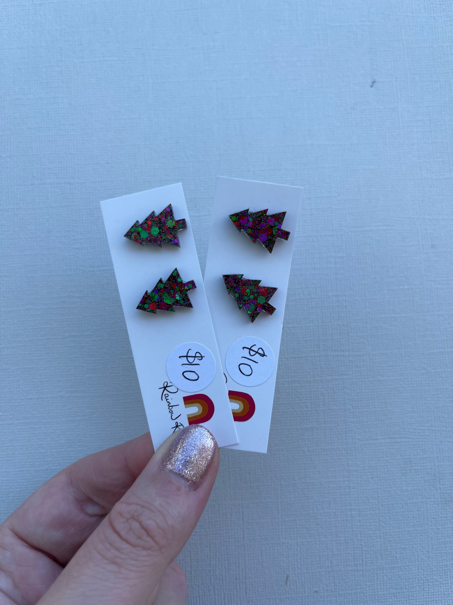Christmas Tree Stud - Merry Christmas