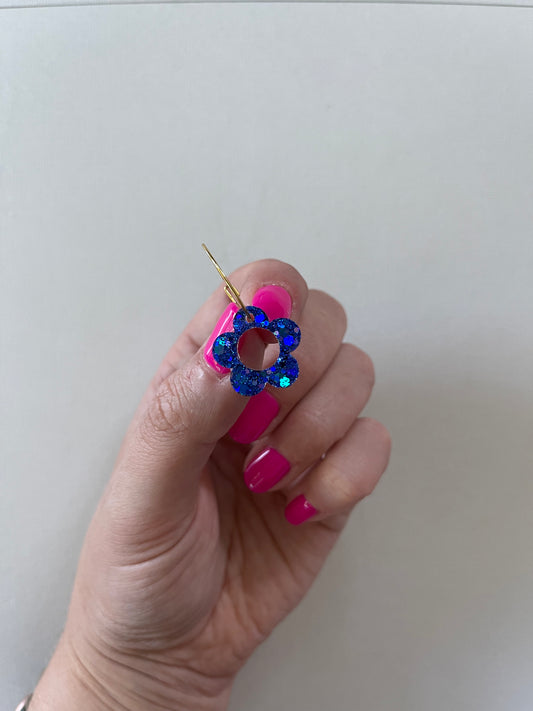 Mini Daisy Hoop - Glitter