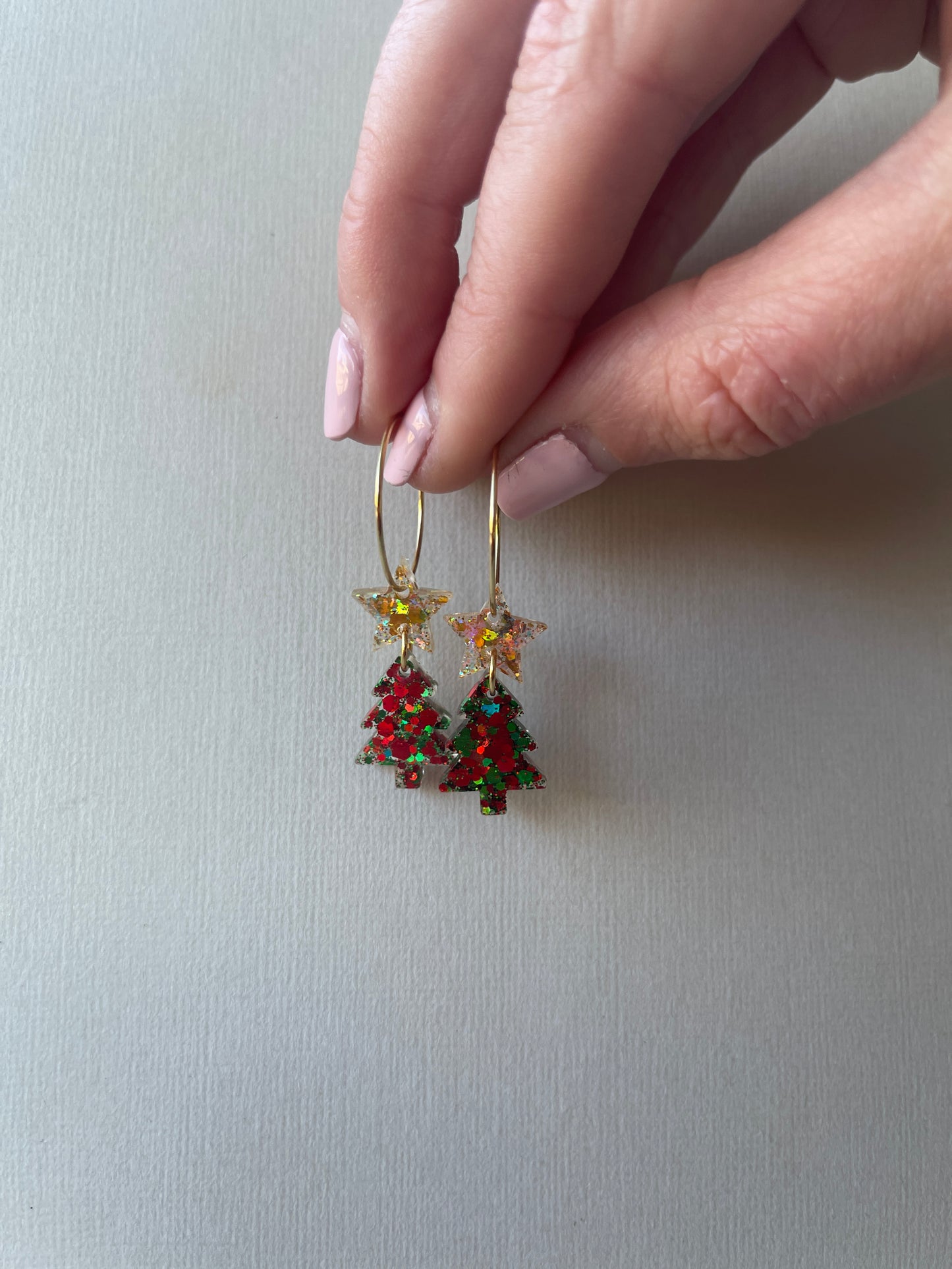 Mini Christmas Tree Hoop