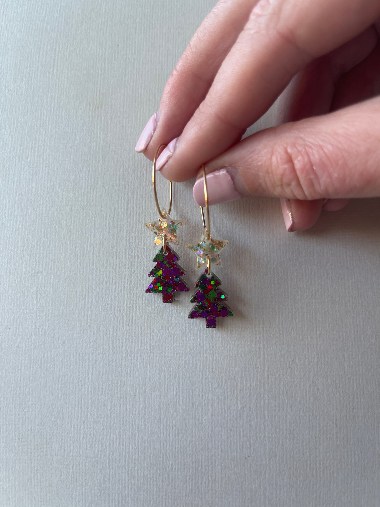 Mini Christmas Tree Hoop