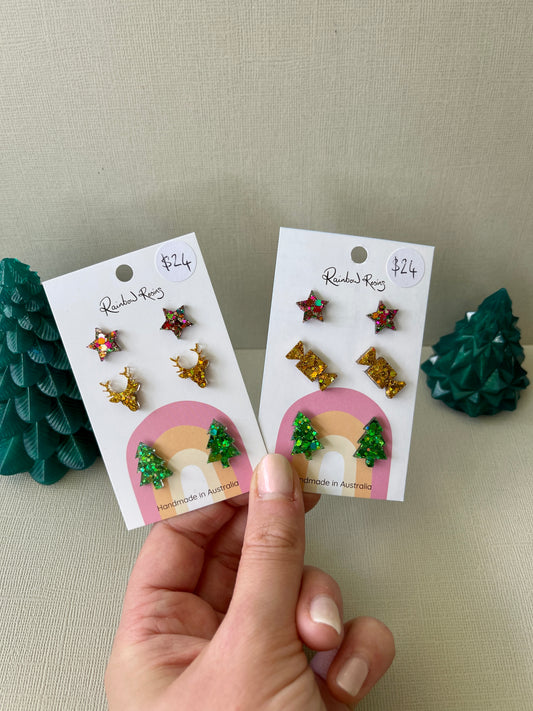 Christmas Stud Pack - Pack 4