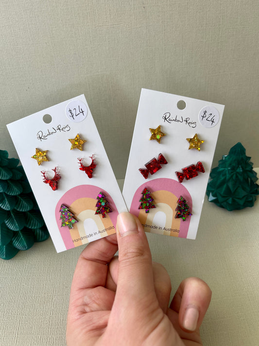 Christmas Stud Pack - Pack 3