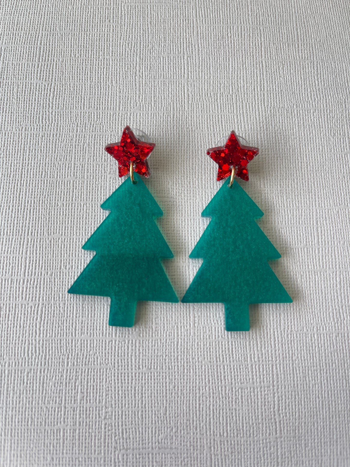 Christmas Tree Dangle - Green & Red