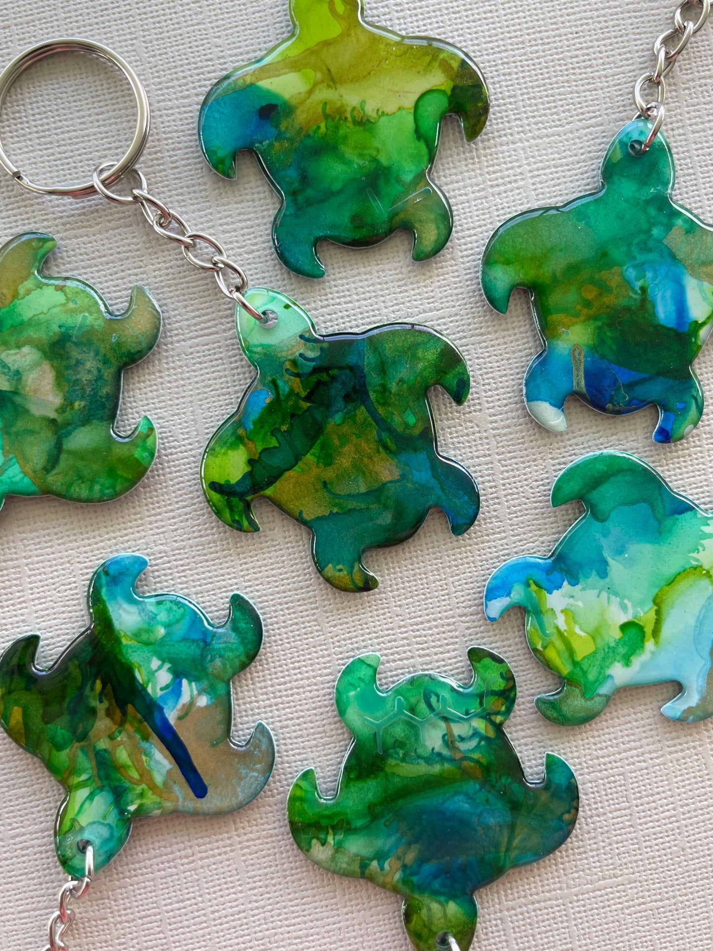 Turtle Artwork Keychain