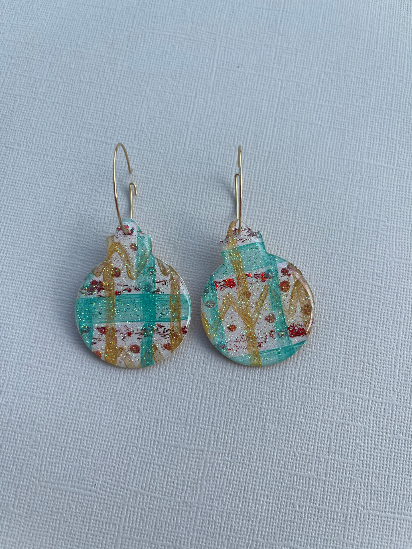 Christmas Bauble Hoop - Christmas Shimmer