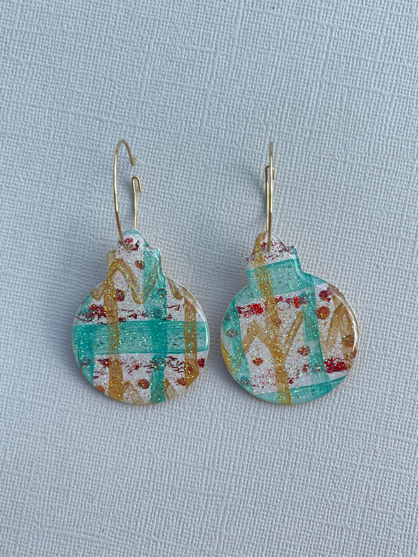 Christmas Bauble Hoop - Christmas Shimmer