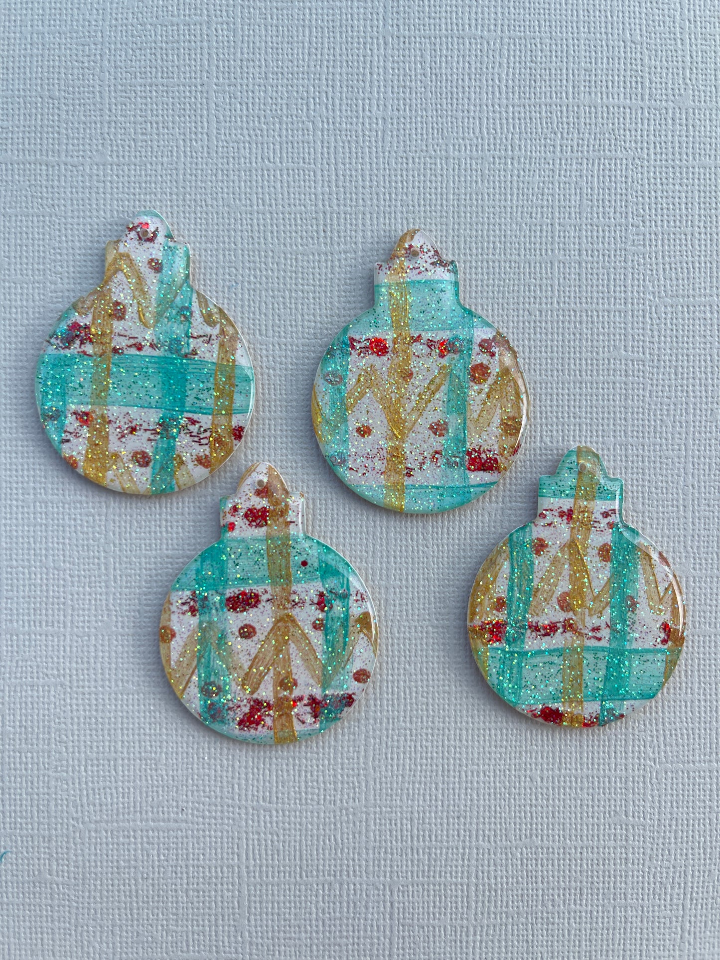 Christmas Bauble Hoop - Christmas Shimmer