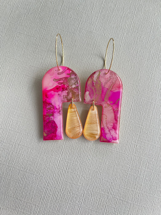 Pink Marble - Arch Hoop