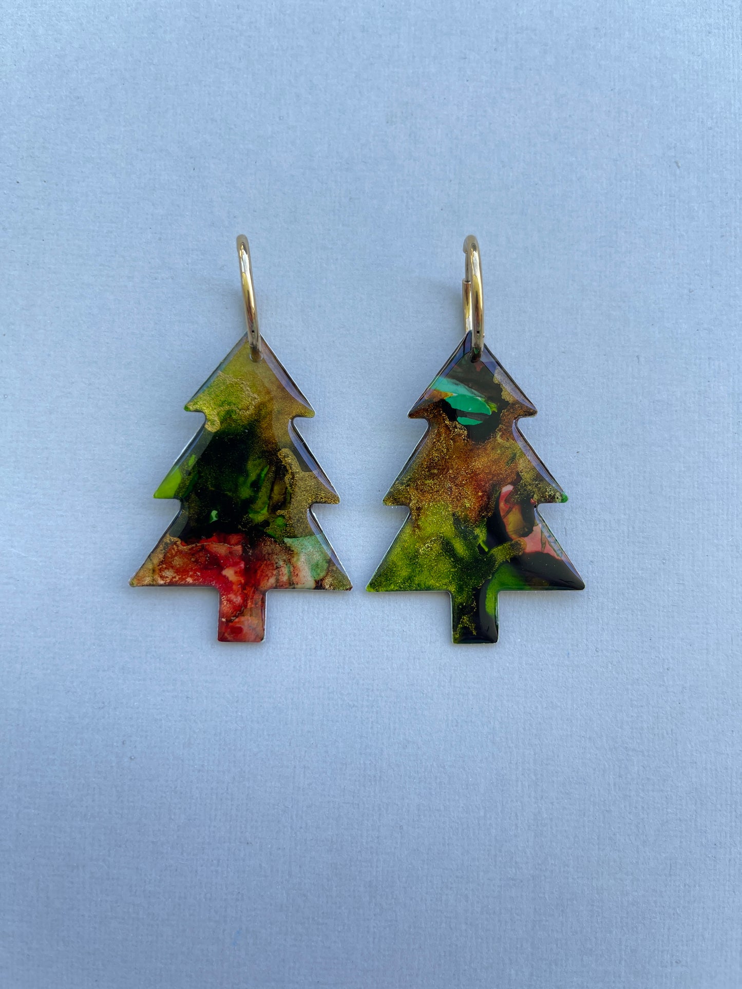 Christmas Tree Dangle - Christmas Marble