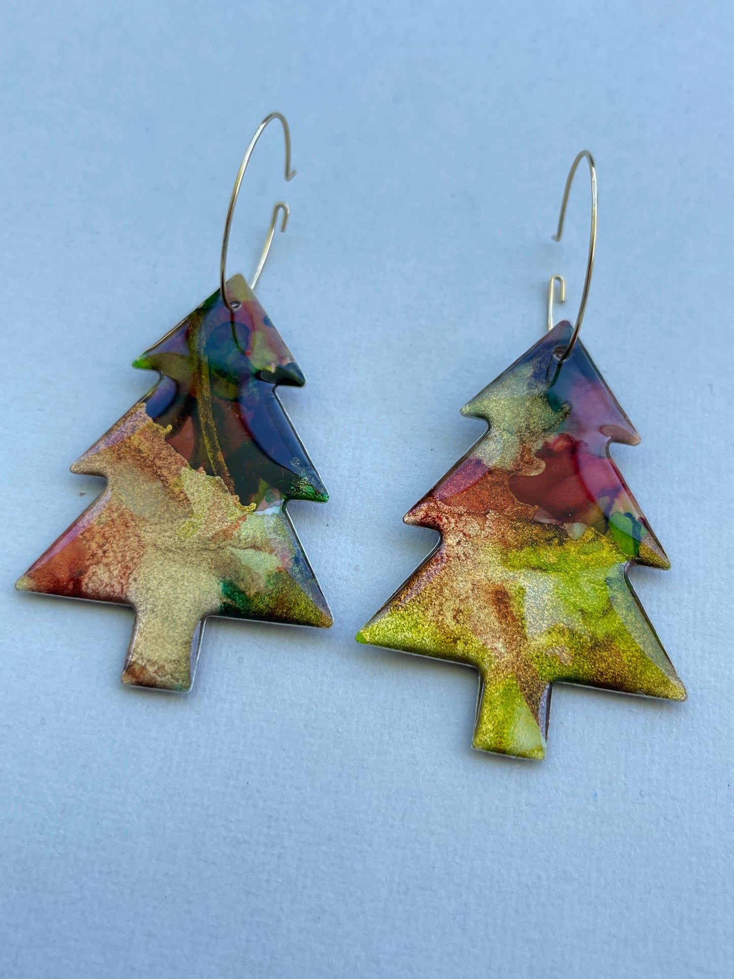 Christmas Tree Dangle - Christmas Marble