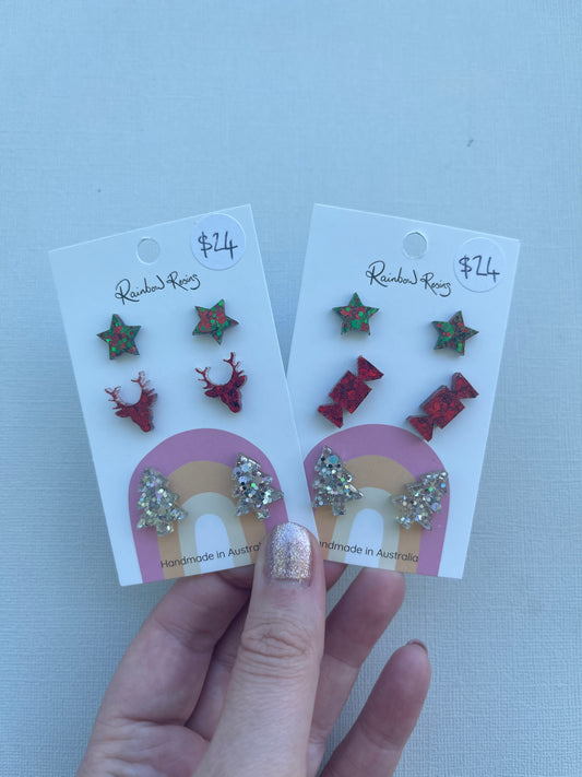 Christmas Stud Pack - Pack 5