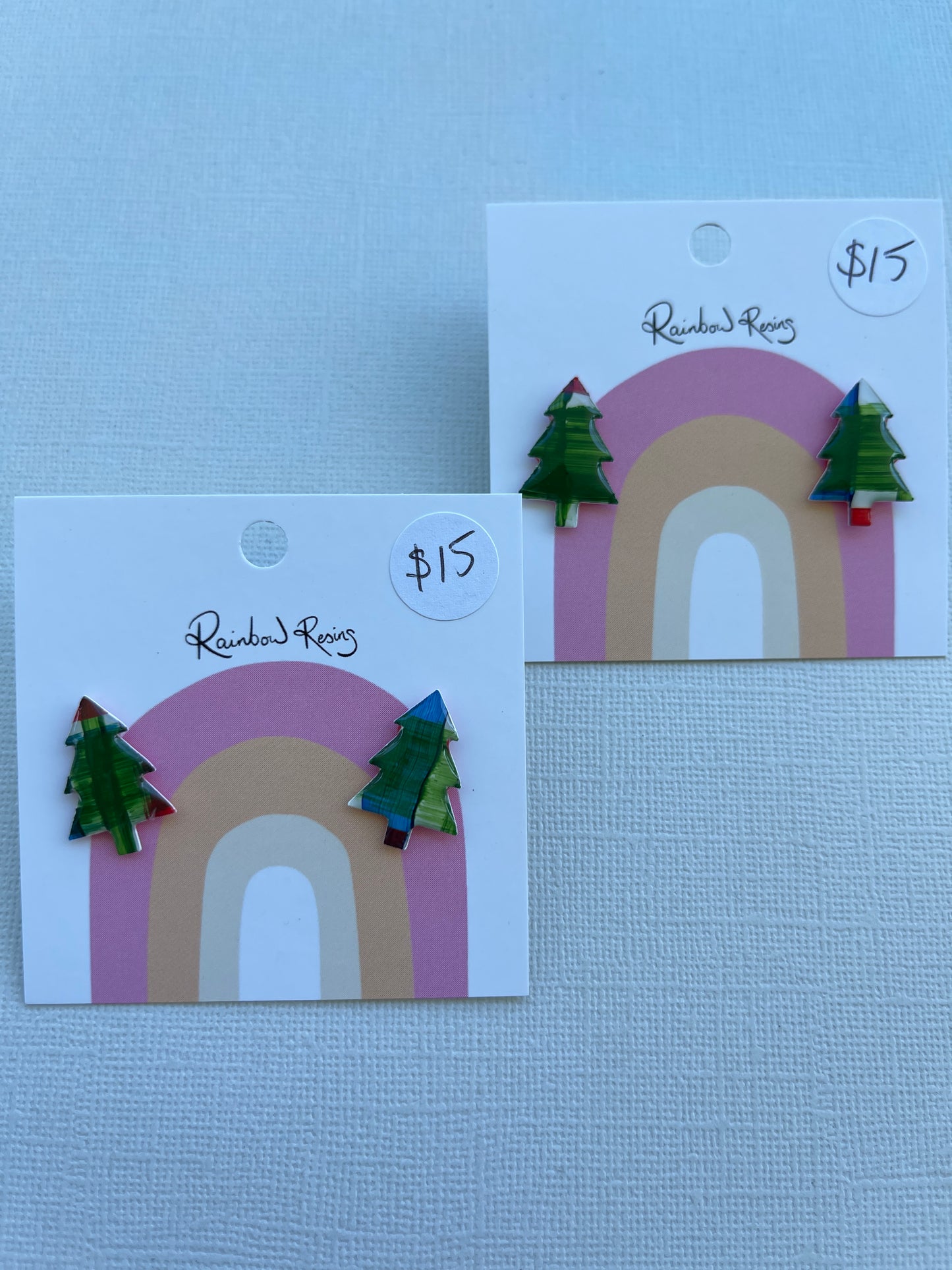 Christmas Tree Stud - Tartan