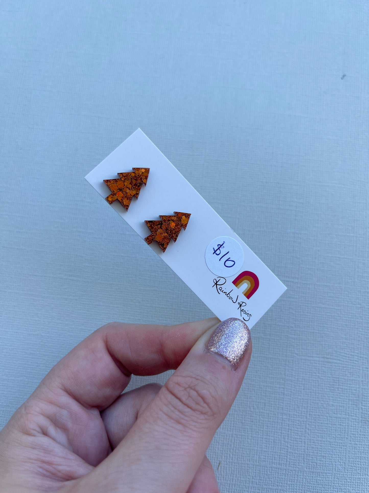 Christmas Tree Stud - Copper