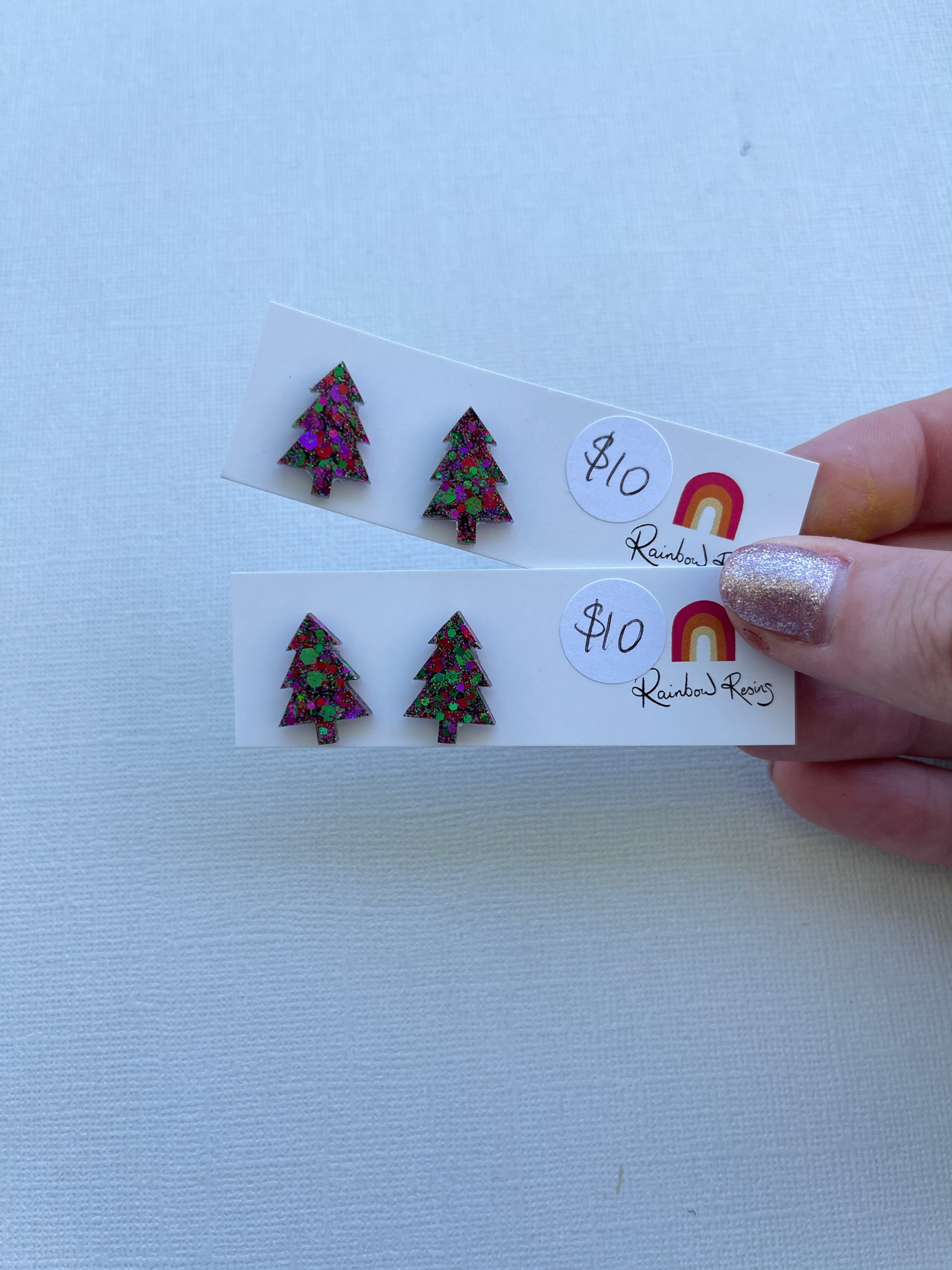 Christmas Tree Stud - Merry Christmas