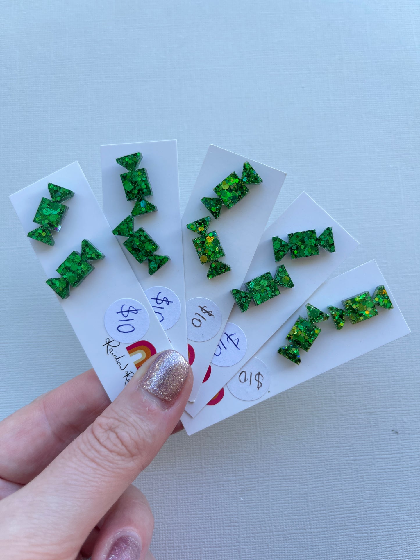 Christmas Cracker Stud - Green