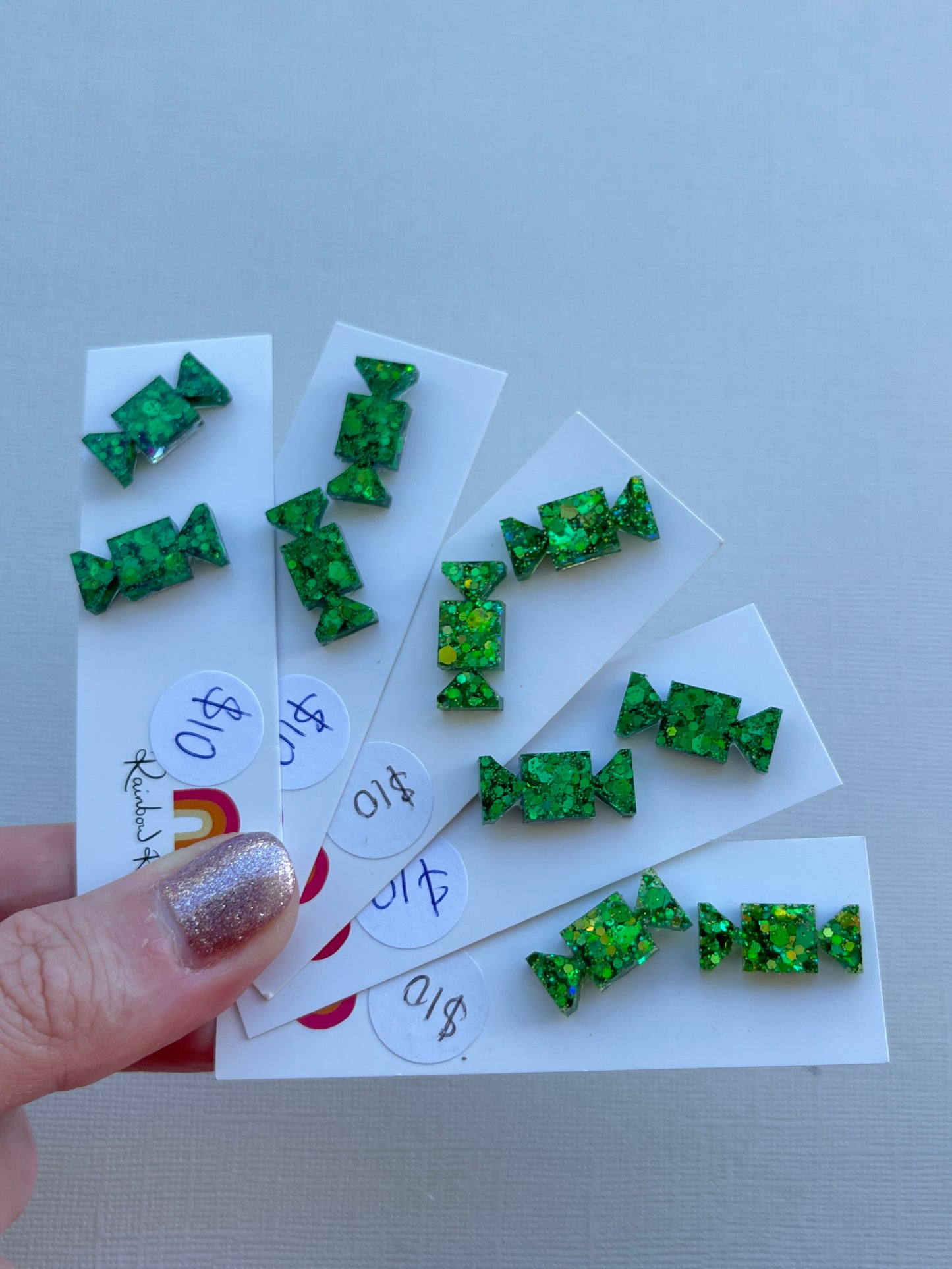 Christmas Cracker Stud - Green