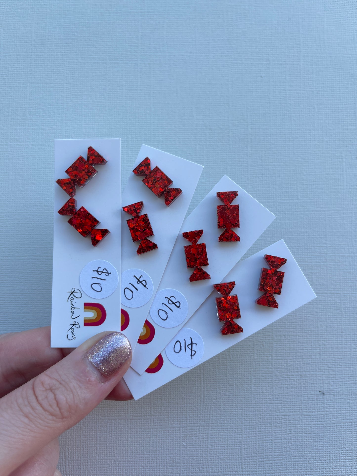 Christmas Cracker Stud - Red