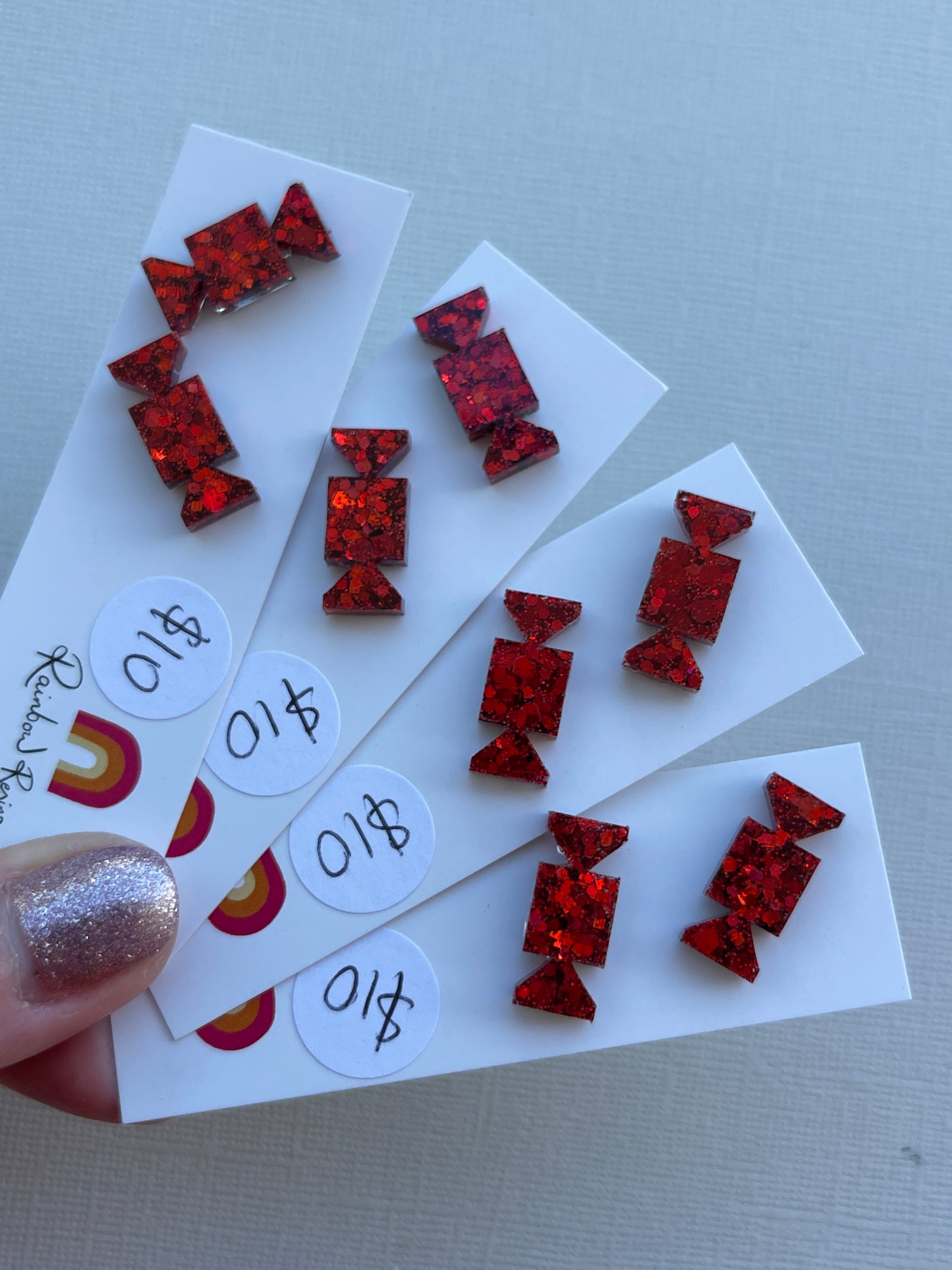 Christmas Cracker Stud - Red