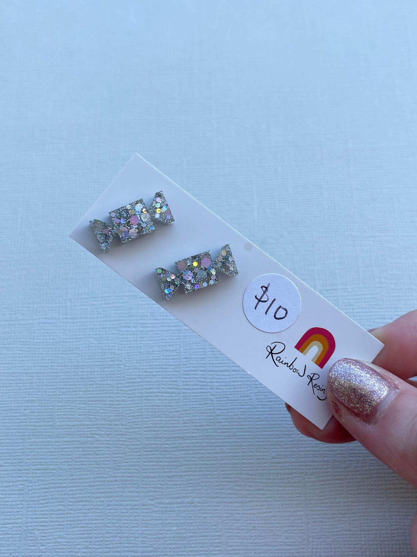 Christmas Cracker Stud - Silver