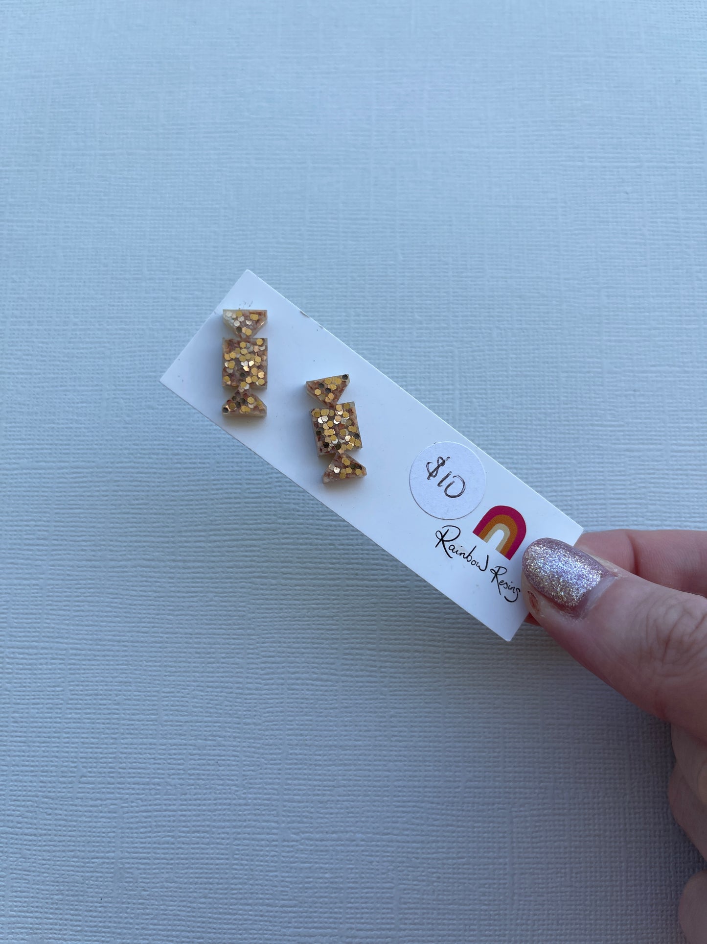 Christmas Cracker Stud - Rose Gold
