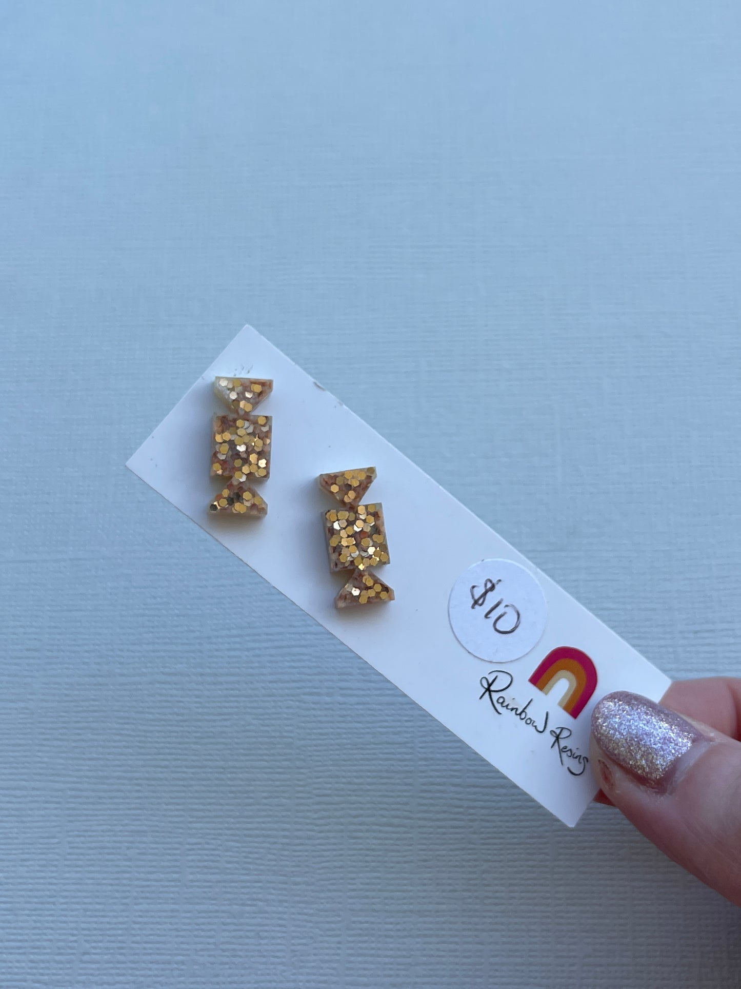 Christmas Cracker Stud - Rose Gold