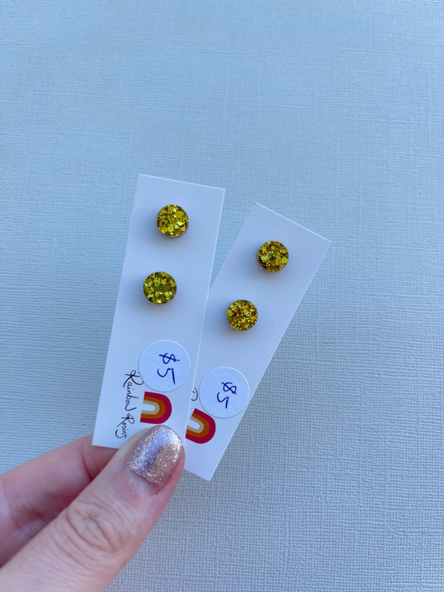 Christmas Micro Studs - Gold