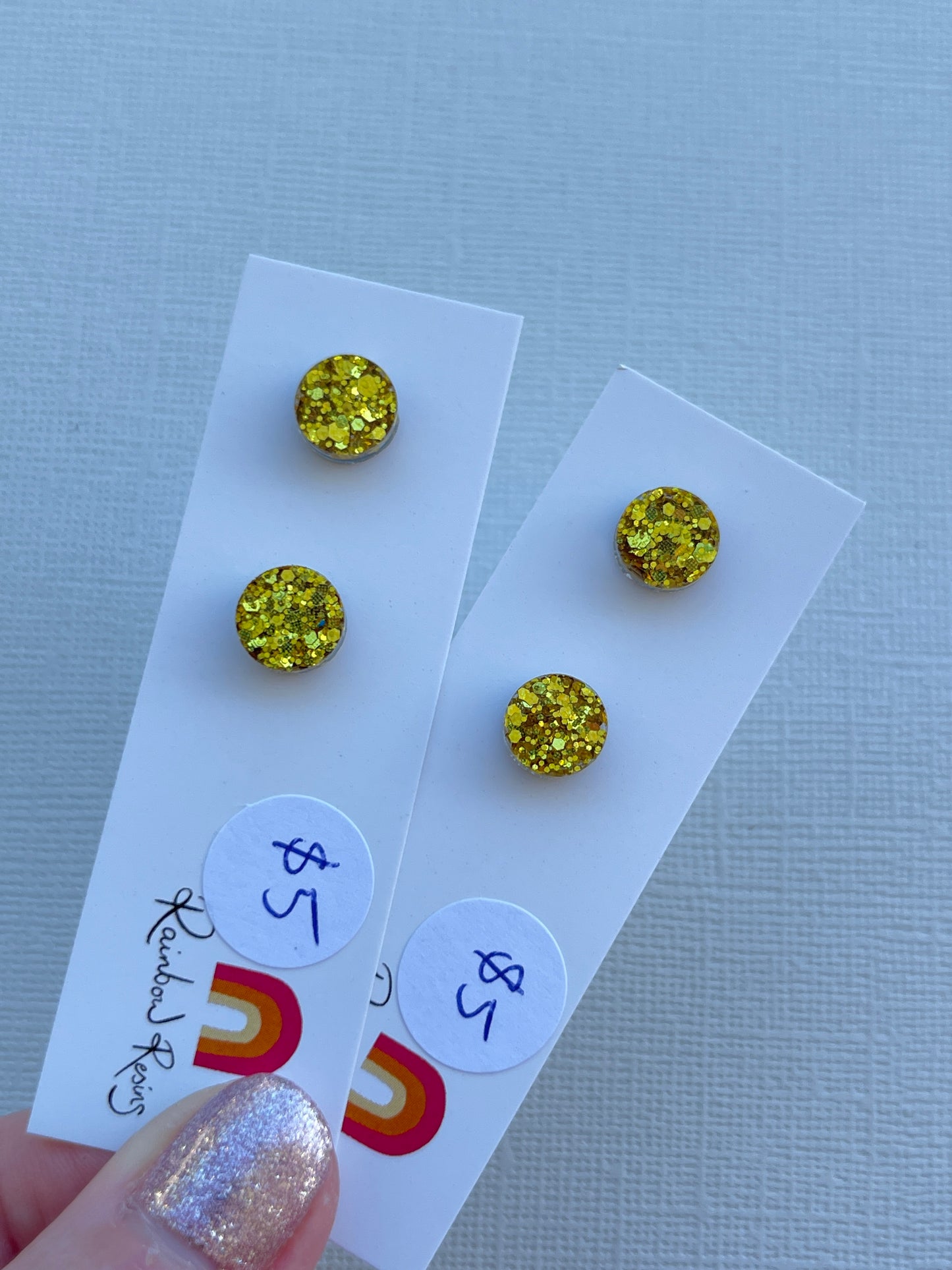 Christmas Micro Studs - Gold