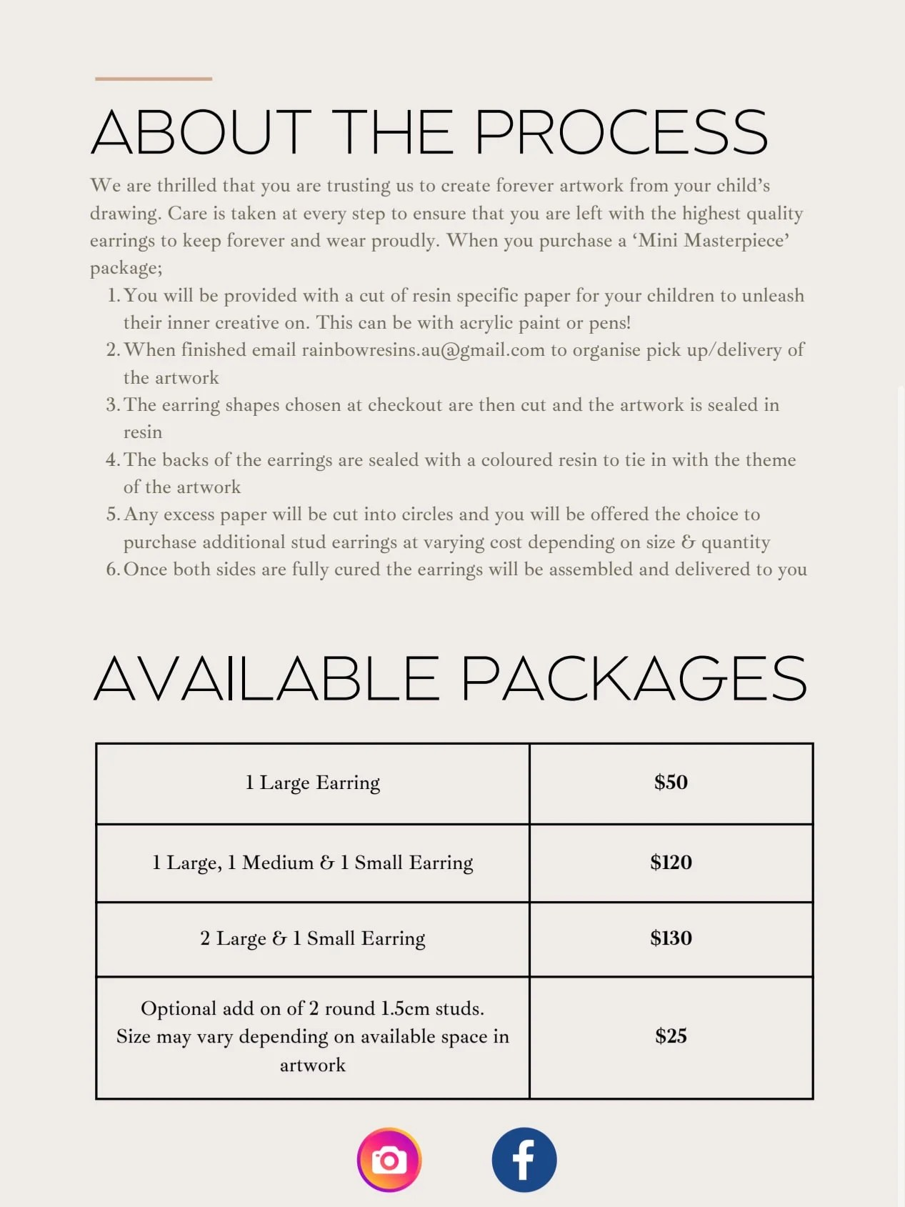 Mini Masterpiece Packages